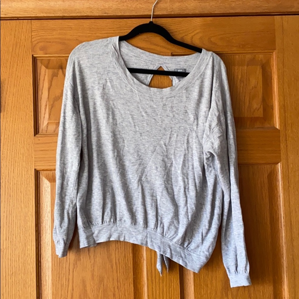 Super soft open back sweater